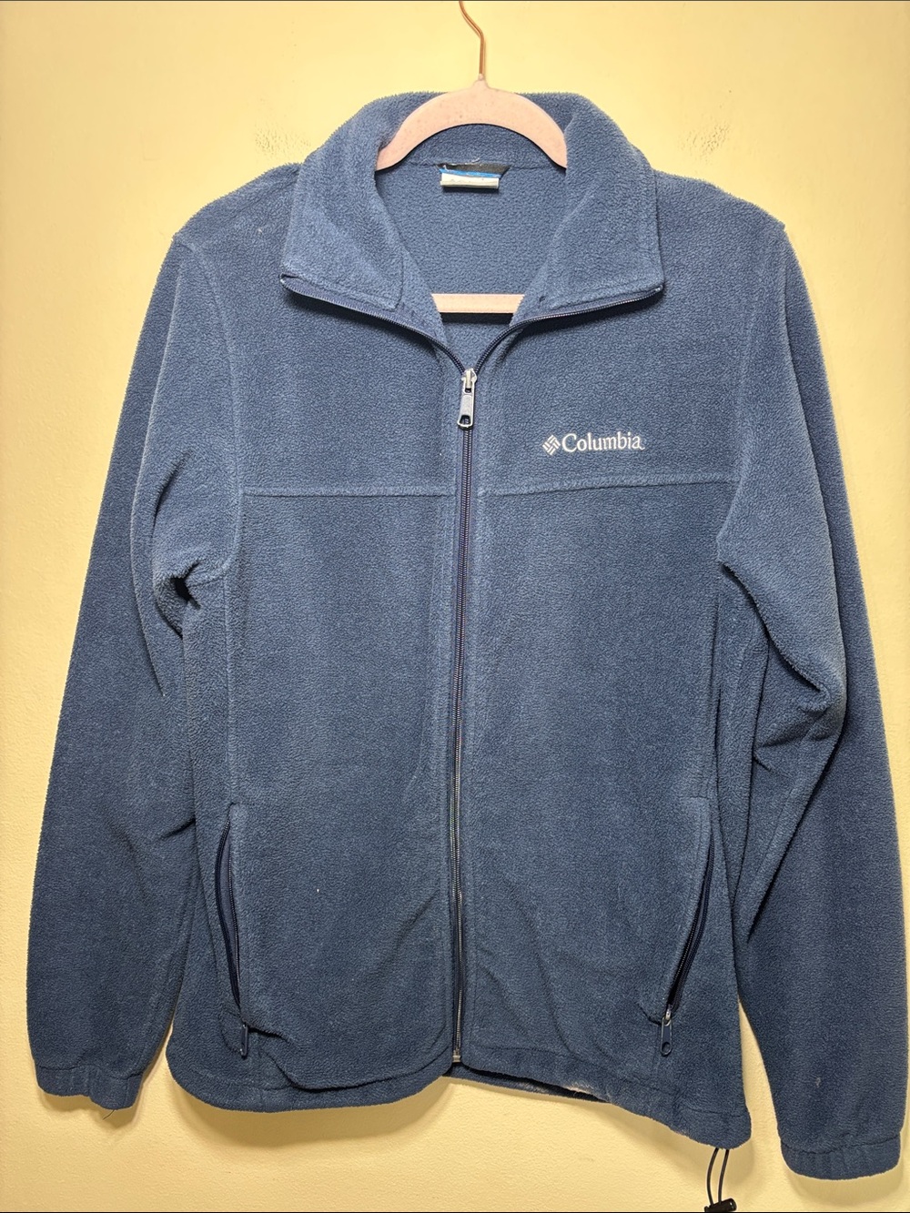 Columbia Dark Blue Full-Zip Fleece Jacket